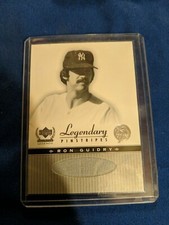 RON GUIDRY 2000 Legendary pinstripes Classic Memorabilia Game Used Jersey