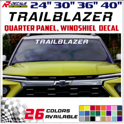 Windshield decal car sticker banner graphics window for fits Chevy TRAILBLAZER