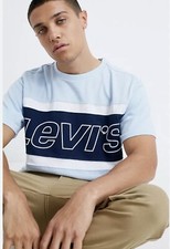 VTG Levis box logo T-shirt casual streetwear size Large