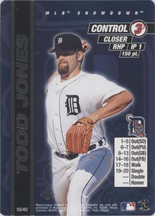 2000 MLB Showdown - Todd Jones #165 - 1 of 1