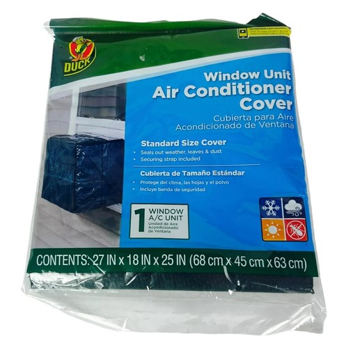 Air Conditioner Cover Window Unit Standard Size 27" x 18" x 25" Duck Brand - Picture 5 of 5