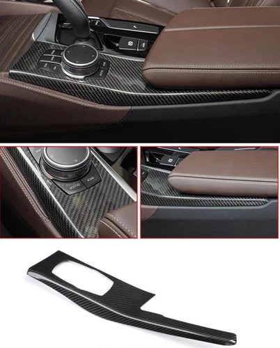 Cubierta de panel interior de fibra de carbono real 9 piezas para BMW Serie 5 G30 2018+ LHD - Imagen 7 de 17