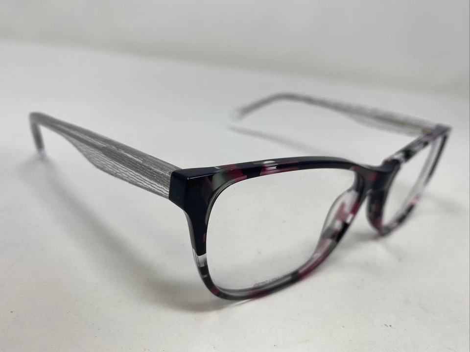 MARCO DE GAFAS PHOEBE P302 NEGRO 53-17-135 NEGRO/PÚRPURA/CRISTAL BORDE COMPLETO C390 Foto 4 de 4