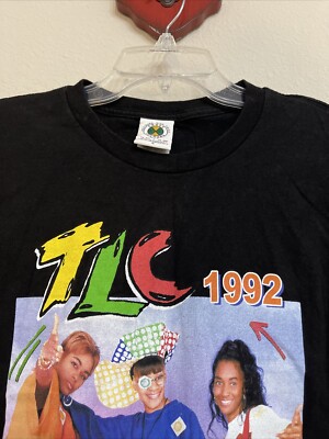 Cross Colours Vintage Small Black TLC 1992 Ana Navarro Missing