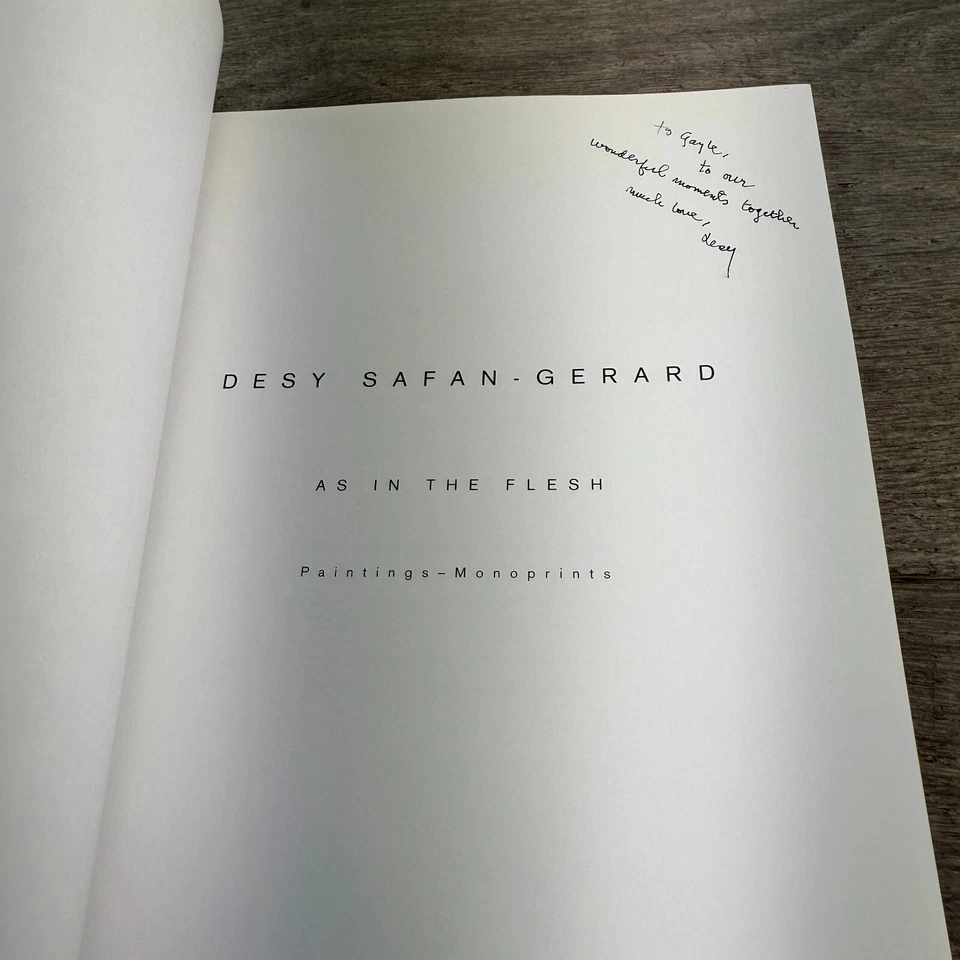 Signed: Desy Safan-Gerard: as in the Flesh, Paintings-Monoprints Abstract - Image 3 of 4