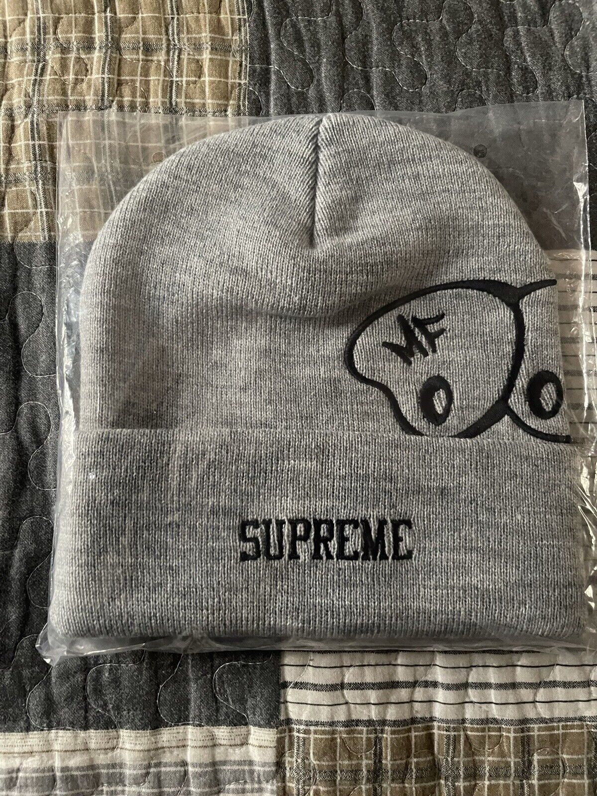 Supreme MF DOOM Beanie | Heather Grey | FW23 | New In Hand | eBay