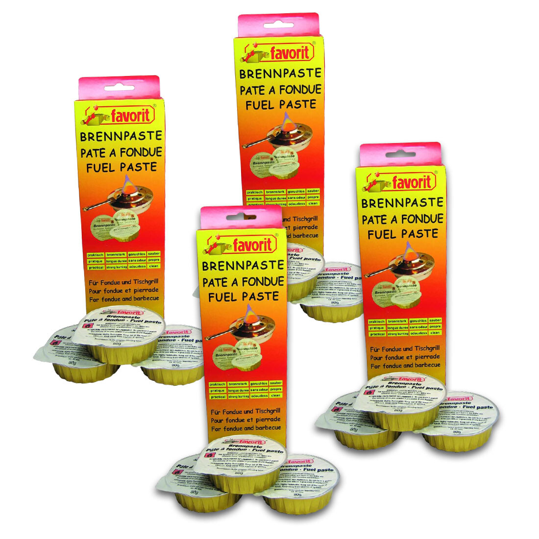 12x 80g Sicherheitsbrennpaste Gel Pads für Tischgrill Tischkamin Alkohol neu