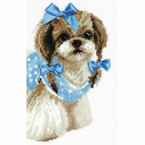 Cross-stitch kit Shih Tzu 1120 RIOLIS 14ct - Picture 3 of 5