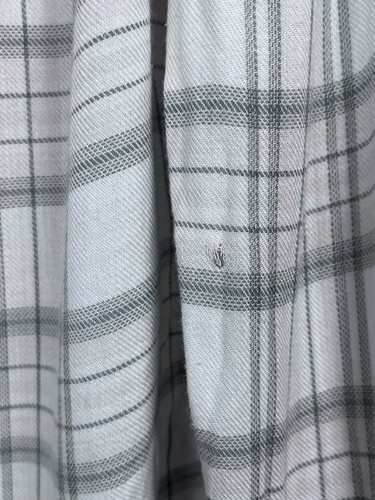 Paige Women's 100% Viscose Button Down Plaid Shirt Size L; Lightweight, Casual - Picture 6 of 12