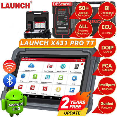 LAUNCH X431 PRO TT KFZ Diagnosegerät OBD2 Scanner CAN FD ADAS Online ECU Coding