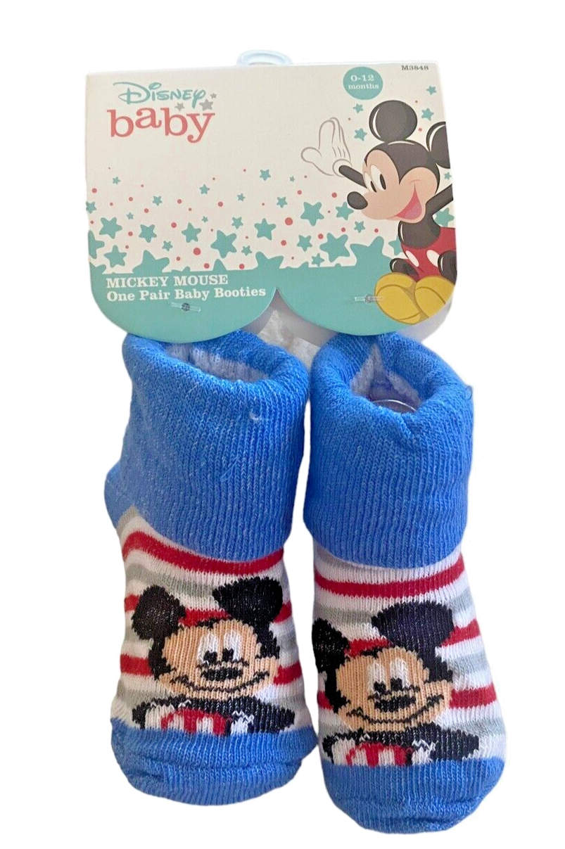Disney Baby Mickey Mouse Cotton Blend Sock Booties
