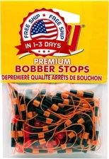 Premium Bobber Stops for Fishing Floats, Fishing Gear and Accessories, 40 Pack