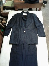 JH Collectibles 2 Piece Blazer Skirt Suit Size 4 Navy Blue CB10