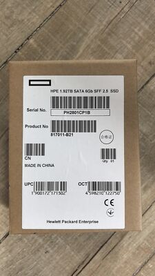 NEW 817011-B21 817116-001 HPE 1.92TB SATA 6G 2.5'' SFF SC G9 Gen10 Server SSD US