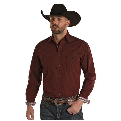 Chemise Homme Icon Lab 1961 En Lin 100% - Coupe Slim, Rouge Flammé, Manches Longues