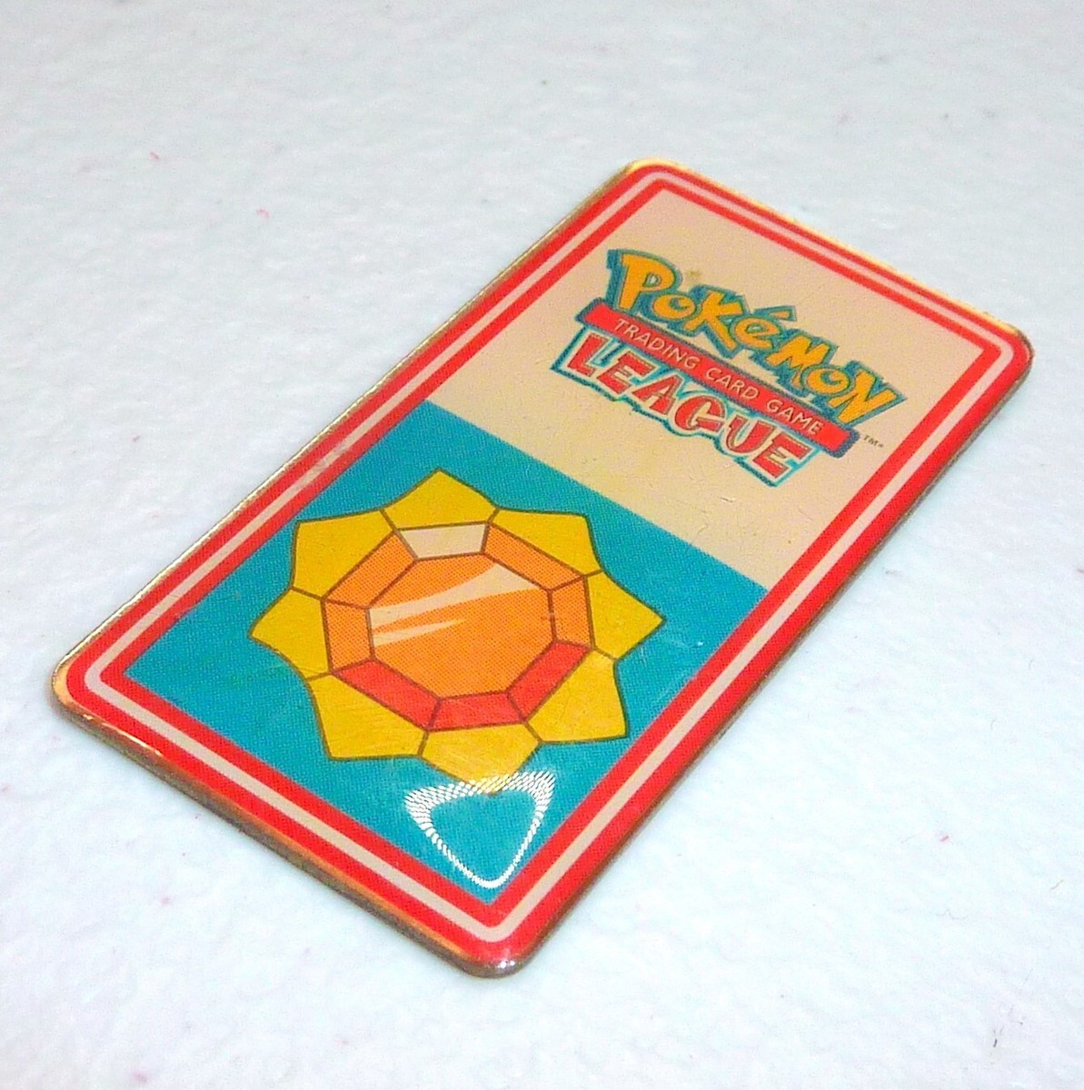 1999 Pokemon League Cascade Badge Pin WOTC Wizards Coast Gym Promo