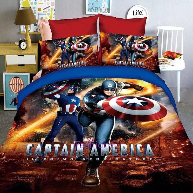 Captain America Marvel Bed Throw Captain America Single Size