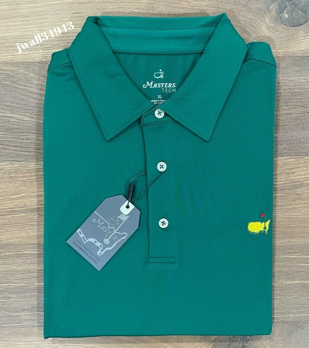 masters green performance tech golf shirt