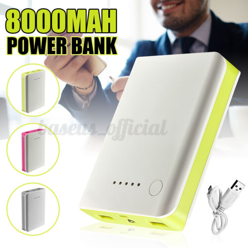 8000mAh Large capacity USB Battery Charger Power Bank Portable For Mobile Phone