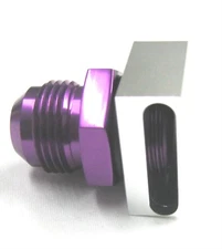 10 AN No Weld Vacuum Baffle  for Racing  Vacuum Pump Show Polished Purple Alum