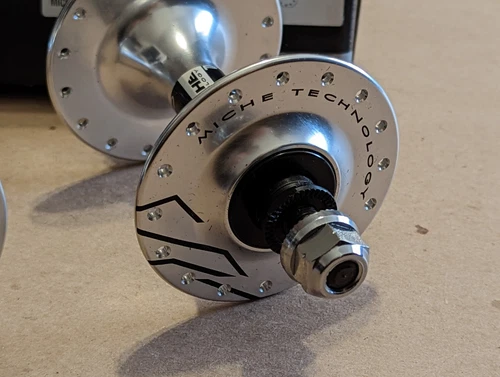 Miche Mozzi Primato Pista 32h High Flange Silver fixed Hub Set