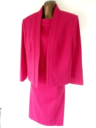 Fenn Wright Manson Dress & jacket 14 cerese pink BNWT £278.00 Smart (8429 - Picture 3 of 10