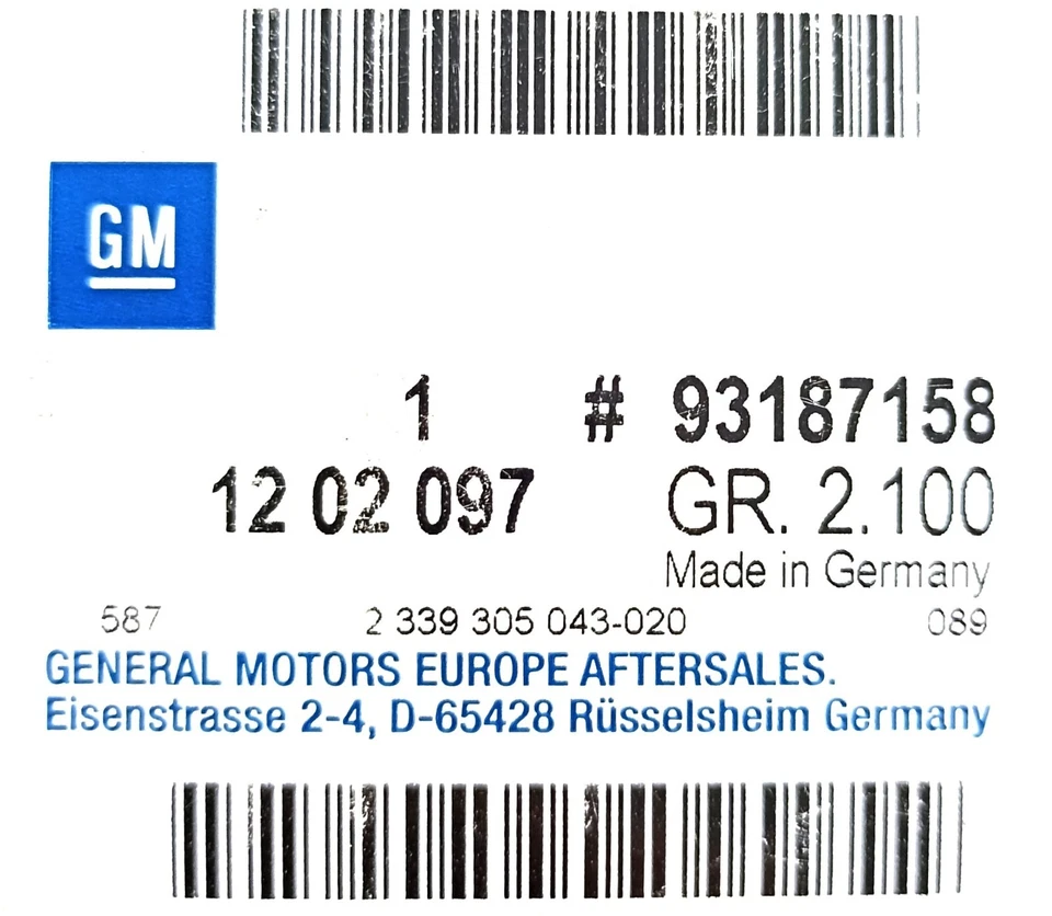 1x Interruptor Solenoide Original Opel GM, Arranque Meriva A Corsa D - 93187158 Foto 3 de 4