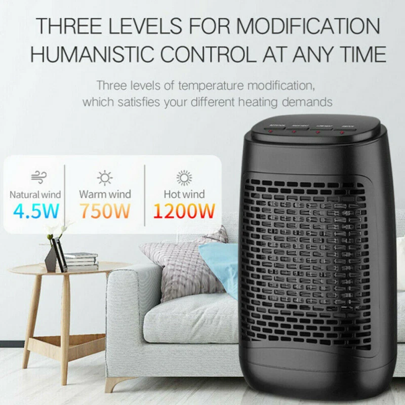 Winter Fast Heater Radiator 1200W Mini Portable Heating Heating Electric  Fan | eBay