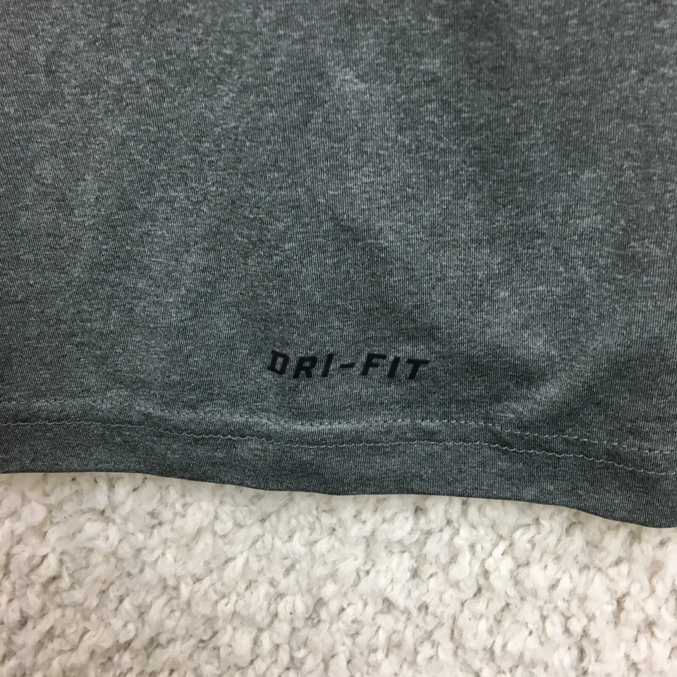 Nike Pro Camisa de Combate Grande Adulto Gris Dri Fit Compresión Swoosh Camiseta Gimnasio Para Hombres L Foto 4 de 4