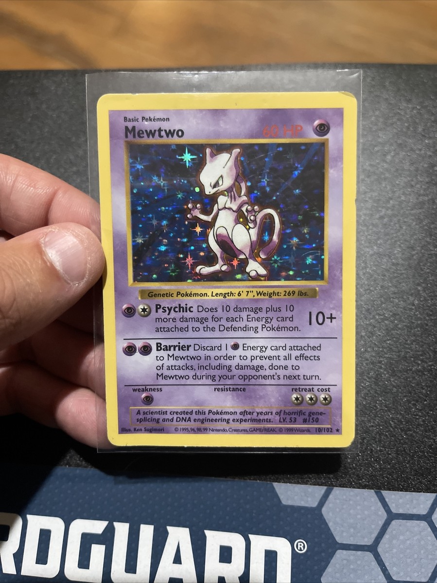 Pokemon TCG Shadowless Mewtwo PSA 7