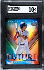2021 Bowman's Best #16 Blaze Jordan Future Vibrance Prospect SGC 10 GEM MINT