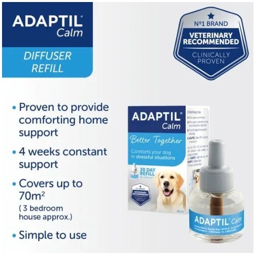ADAPTIL Dog Calm Plug-in Diffuser Refill 1 x 48ml Refill Vial
