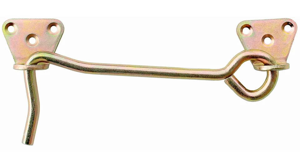 Sturmhaken 7 x 150 mm mit Öse Platten Torbefestigung Fensterhaken Verzinkt