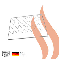 Wellenrost / Fischrost Edelstahl V2A, 530x323mm, Gastronorm