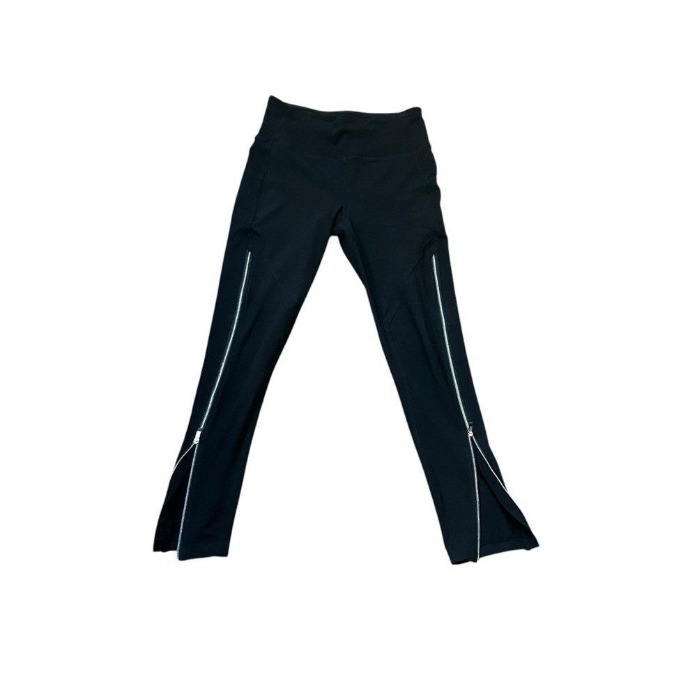 Calvin Klein Performance Side-Zip High-Waisted Leggings in Black Size S thumbnail 10