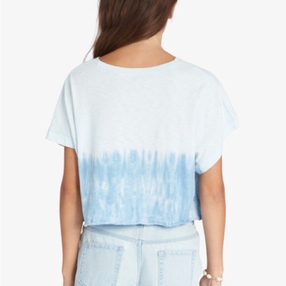【in a row】Paint Crop Tee Roxy Tie-Dye Blue Sun Crop Top Size S | eBay