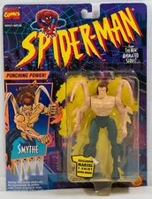 Smythe Action Figure Punching Power Spider-Man Animated Marvel TV Toy Biz 1994