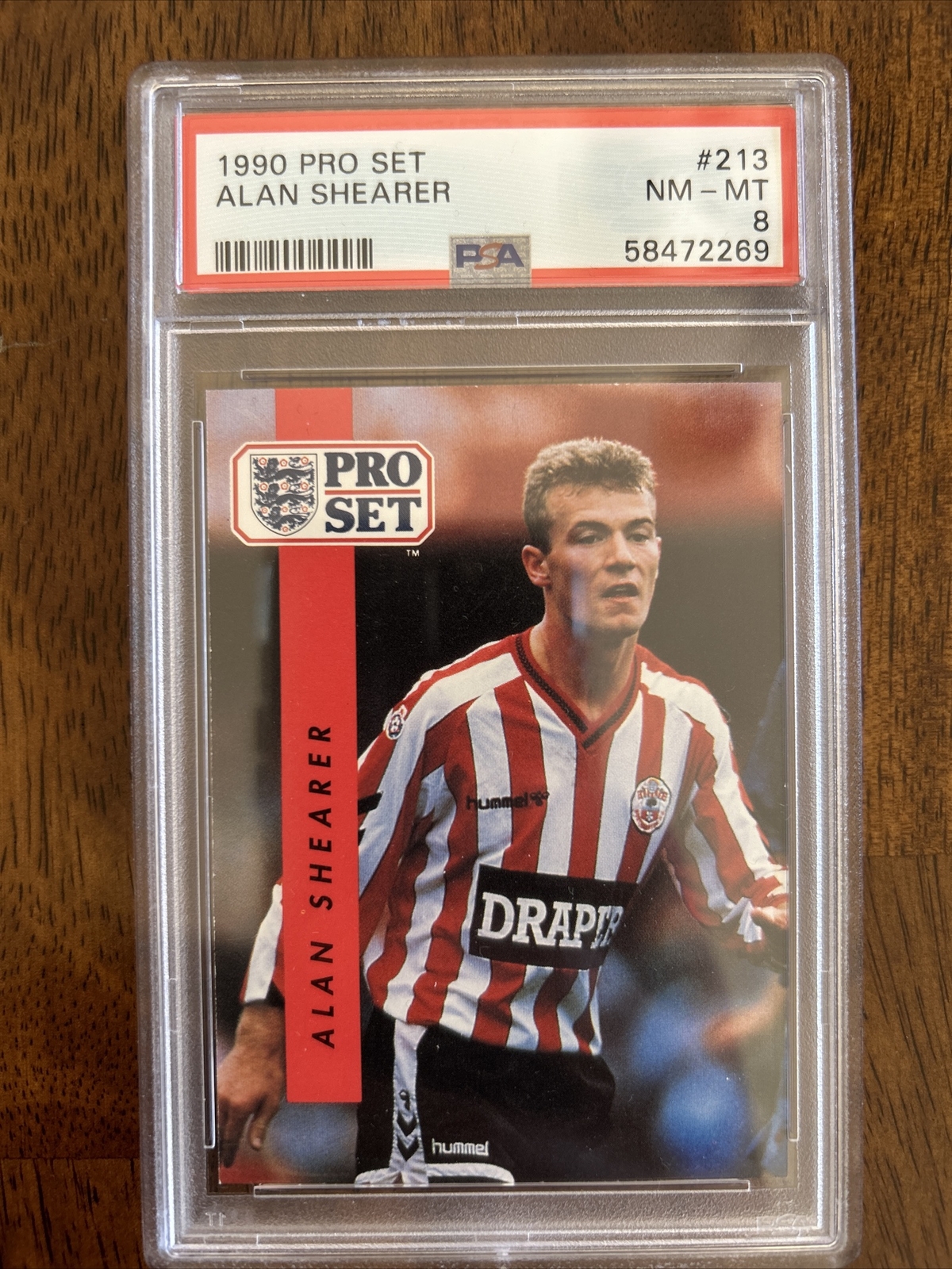 1990 Pro Set ALAN SHEARER #213 RC Southhampton Premier League HOF PSA 8  QTY