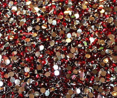 1000 Crystal Flat Back Resin Rhinestones Gems 60 colors, 2mm, 3mm, 4mm, 5mm, 6.5