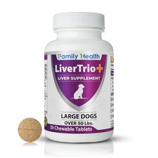 Comprehensive Liver Support Supplement for Large Dogs. Flavorful Chewable Tablet