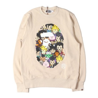 A Bathing Ape Basing Sweatshirt Beige Size: M | 22SS Dragon Ball Used BEEG-0