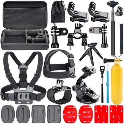 Navitech 18-in-1 Action Camera Kit For Rollei Action Cam 9s Plus I 4K 60fps