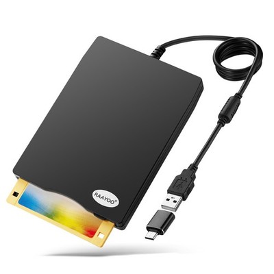 USB Floppy Disk Drive 3.5 Inch External 1.44MB FDD for PC Laptop Windows