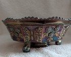 Fenton Carnival Butterfly and Berry Amethyst Bowl RARE  Plain Interior  1911-26 — photo 5