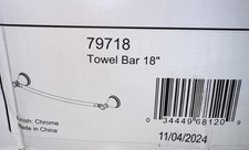 Delta 79718 Cassidy Towel Bar 18 Wall Mount in Polished Chrome NEW