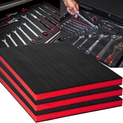 #ad 3 Pack Tool Box Foam Inserts Tool Shadow Foam for Toolbox Storage $25.99