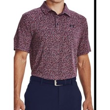 Under Armour Men's Playoff 3.0 Midnight Navy Floral Golf Polo New Men's Large