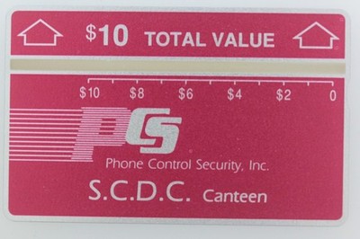 Telekarte L&G Dummy USA Manning Prison (S.C.D.C.) Telefonsteuerung 1989 (53493)