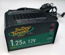 DELTRAN USA Battery Tender Plus 1.25A 12V Charger TESTED & WORKING SEE PHOTOS 
