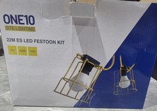 Briticent SEFLLEDBC 22M 10x8W 2800K IP44 Light Festoon Kit + LED Lamps B22 110V